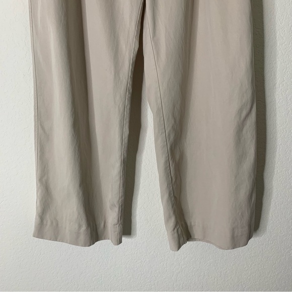 Everlane womens tan sandstone the way high drape pants 16 NWT - Picture 3 of 12